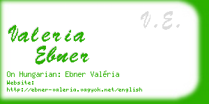 valeria ebner business card